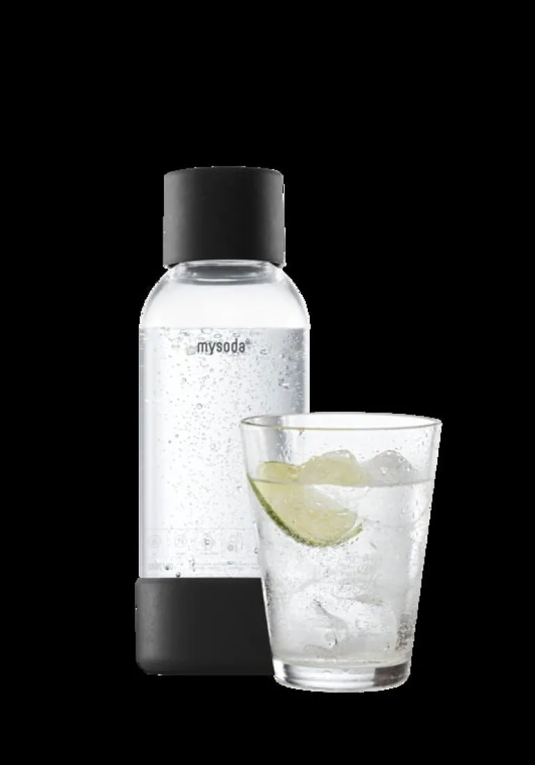 Mysoda Mysoda vattenflaska 0,5 l, 2-pack, svart