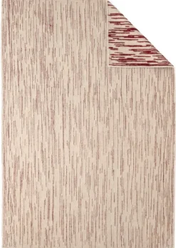 Nanimarquina Doblecara 3 matta, naturvit - röd