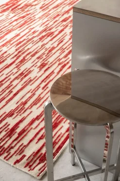 Nanimarquina Doblecara 3 matta, naturvit - röd