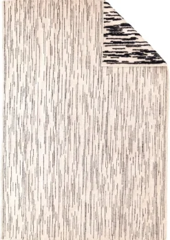 Nanimarquina Doblecara 1 matta, svart - naturvit