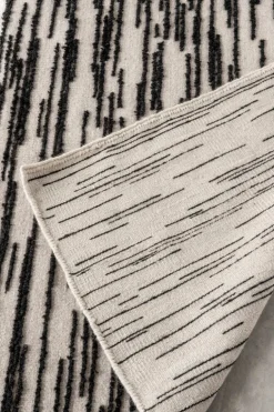 Nanimarquina Doblecara 1 matta, svart - naturvit