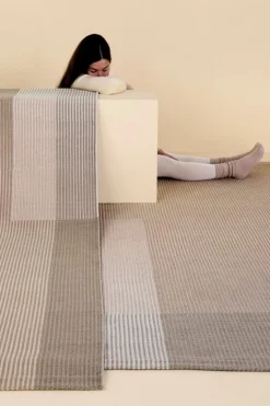 Nanimarquina Haze 4, matta, brun - beige