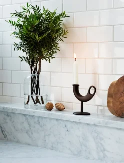 Nedre Foss Ildhane ljushållare, svart