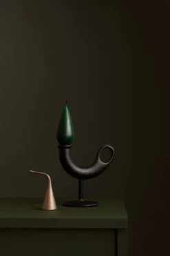 Nedre Foss Ildhane ljushållare, svart