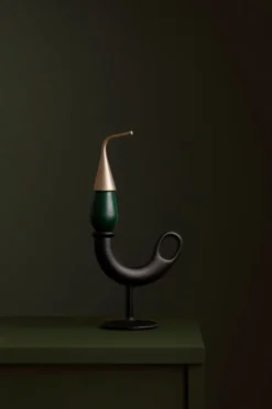 Nedre Foss Ildhane ljushållare, svart