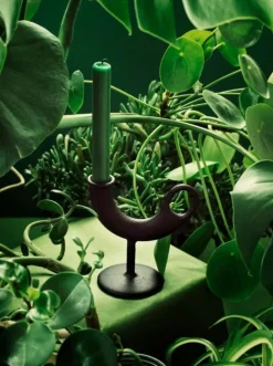 Nedre Foss Ildhane ljushållare, svart