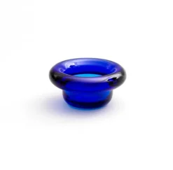 Nedre Foss Sirkel värmeljushållare, koboltblå