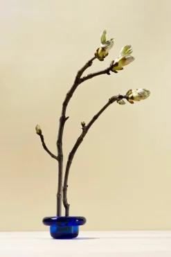 Nedre Foss Sirkel värmeljushållare, koboltblå