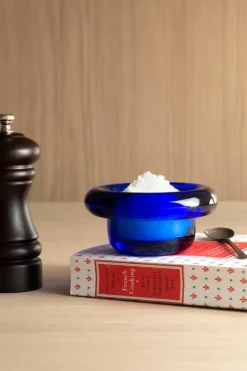 Nedre Foss Sirkel värmeljushållare, koboltblå