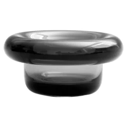 Nedre Foss Sirkel värmeljushållare, grå