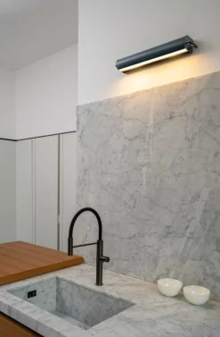 Nemo Lighting Applique Cylindrique Longue vägglampa, grå