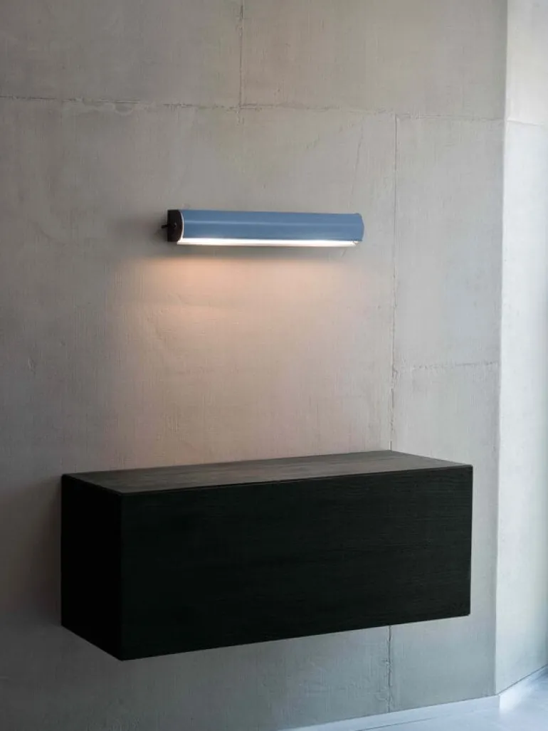 Nemo Lighting Applique Cylindrique Longue vägglampa, ljusblå