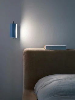 Nemo Lighting Applique Cylindrique Petite vägglampa, ljusblå