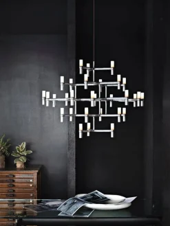 Nemo Lighting Crown Major pendel, matt svart