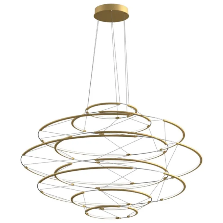 Nemo Lighting Drop 9 pendellampa, 2700 K, satin gold