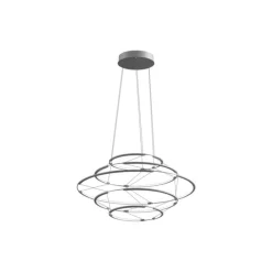 Nemo Lighting Drop 5 pendellampa, 2700 K, satin silver