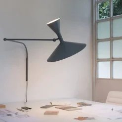 Nemo Lighting Lampe de Marseille vägglampa, grå