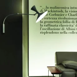 Nemo Lighting Lampe de Marseille Mini vägglampa, svart