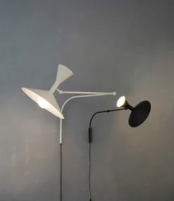 Nemo Lighting Lampe de Marseille Mini vägglampa, svart