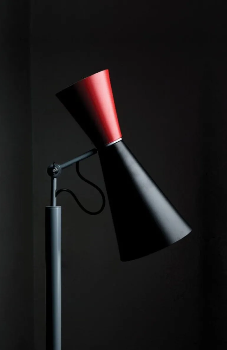 Nemo Lighting Parliament golvlampa, svart - röd