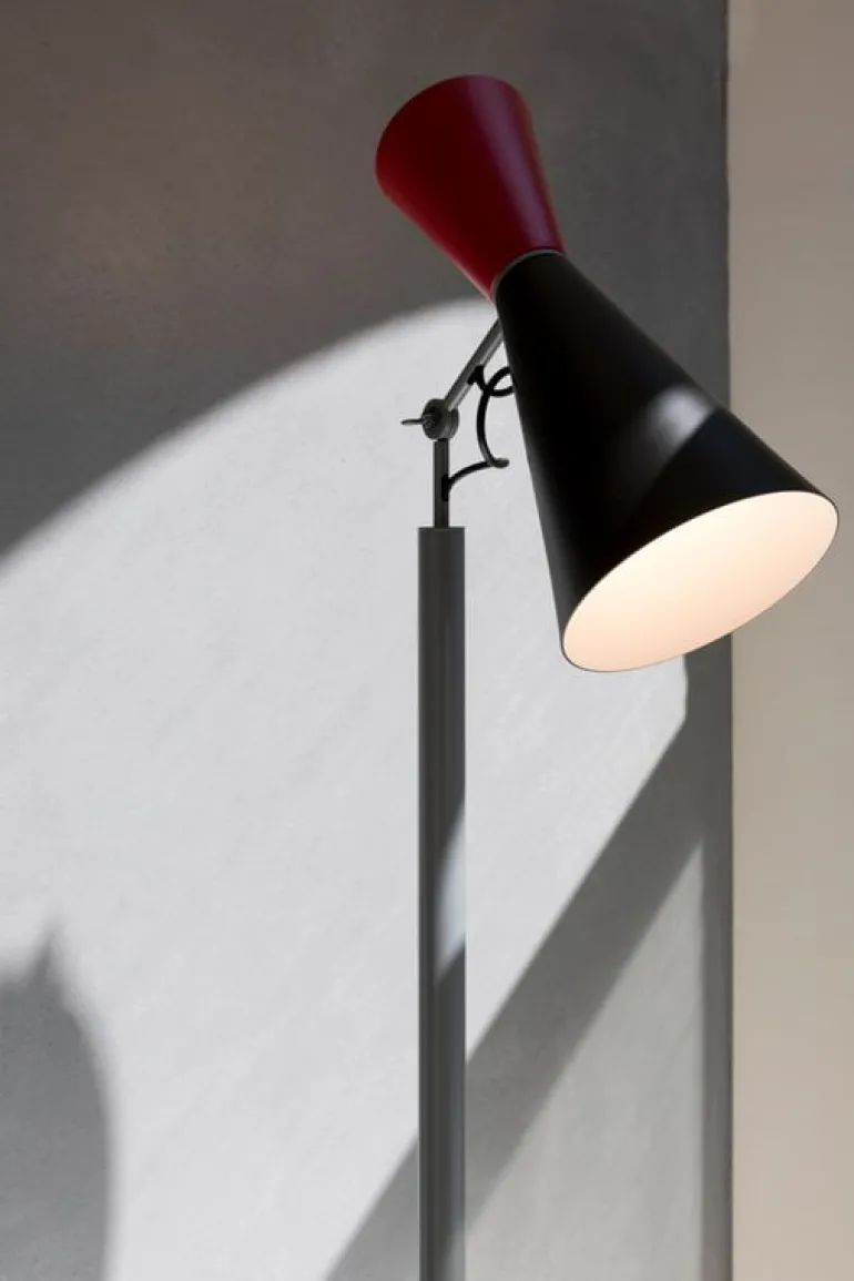 Nemo Lighting Parliament golvlampa, svart - röd