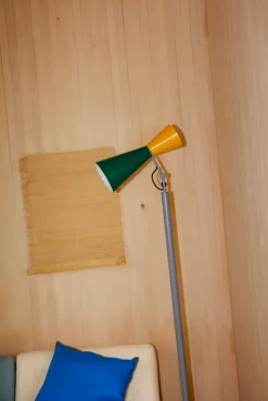 Nemo Lighting Parliament golvlampa, grön - gul