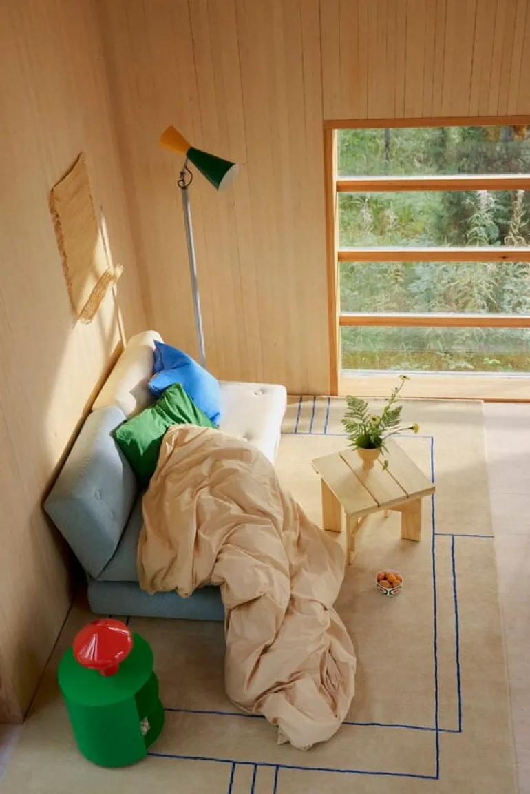 Nemo Lighting Parliament golvlampa, grön - gul