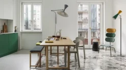 Nemo Lighting Parliament golvlampa, grön - gul