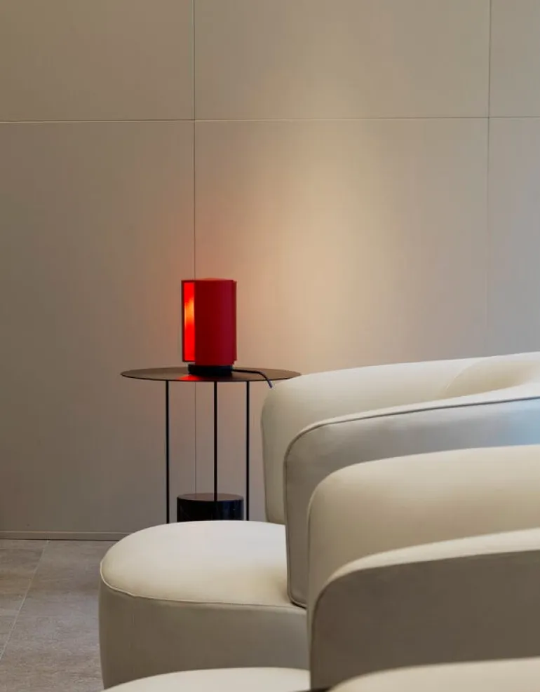 Nemo Lighting Pivotante à Poser bordslampa, karminröd