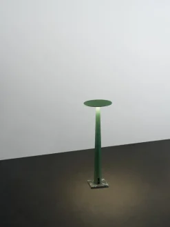Nemo Lighting Portofino bärbar bordslampa, smaragdgrön - grön marmor