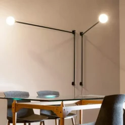 Nemo Lighting Potence Pivotante Mini vägglampa, svart