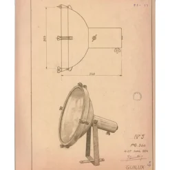 Nemo Lighting Projecteur 365 golvlampa, vit sand