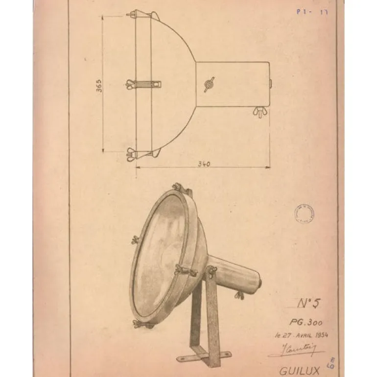 Nemo Lighting Projecteur 365 golvlampa, nattblå