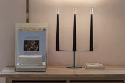 Nemo Lighting Sorrento bärbar bordslampa, svart - grå