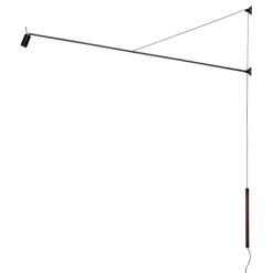 Nemo Lighting Swan vägglampa, svart