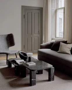 New Works Atlas soffbord, 60 x 60 cm, svart marmor