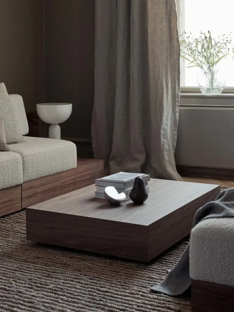 New Works Aura bordsspegel, rostfritt stål