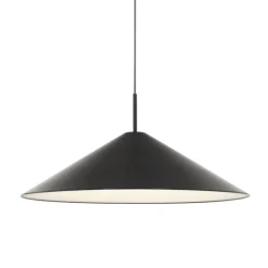 New Works Brolly pendellampa, 70 cm, anodiserad svart