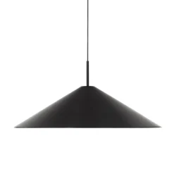 New Works Brolly pendellampa, 70 cm, anodiserad svart