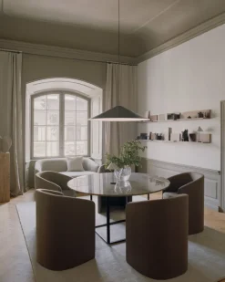 New Works Brolly pendellampa, 90 cm, anodiserad svart