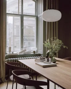 New Works Karl-Johan pendel, 40 cm, opalglas