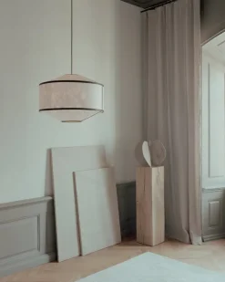 New Works Kite pendellampa, 65 cm, vit - svart