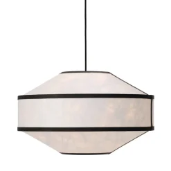 New Works Kite pendellampa, 55 cm, vit - svart