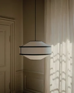 New Works Kite pendellampa, 55 cm, vit - svart