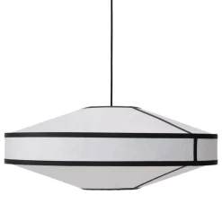 New Works Kite pendellampa, 75 cm, vit - svart