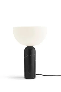 New Works Kizu bordslampa, stor, svart marmor