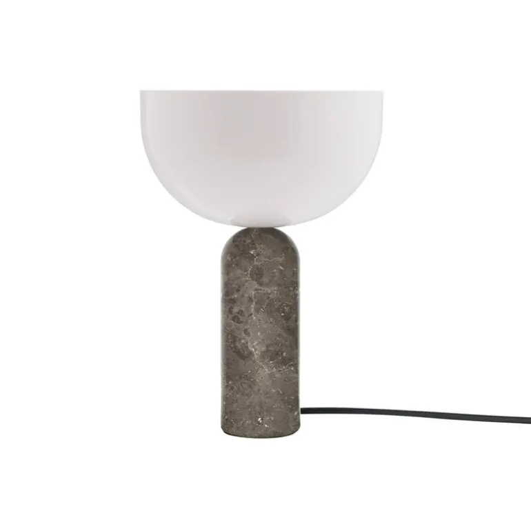 New Works Kizu bordslampa, liten, Gris du Marais-marmor
