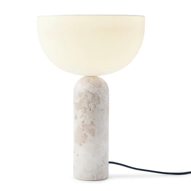 New Works Kizu bordslampa, stor, Kunis Breccia-marmor