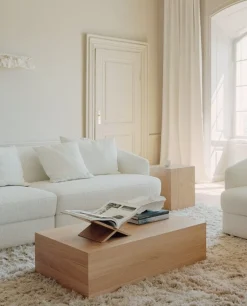 New Works Mass High soffbord med låda, ek