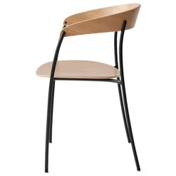 New Works Missing karmstol, ek - svart